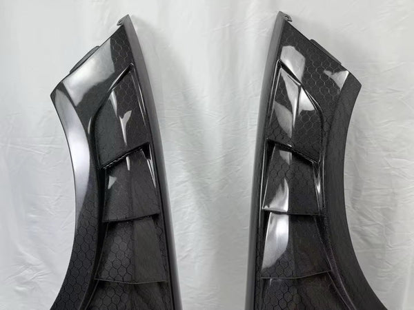 Vented Style Dodge Charger Carbon fiber Fenders (Black Carbon Fiber)