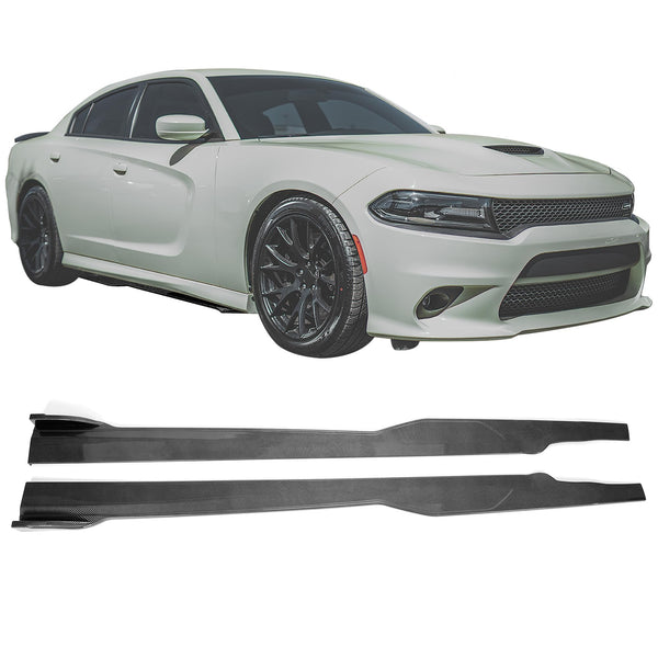 Carbon Fiber Side Skirts Dodge Charger 2016–2025 LD (Facelift)
