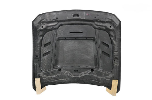 TF Style Ford Mustang Carbon Fiber Hood fits 2024+