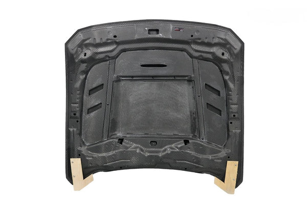 TF Style Ford Mustang Carbon Fiber Hood fits 2024+