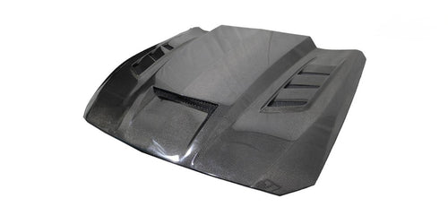 TF Style Ford Mustang Carbon Fiber Hood fits 2024+