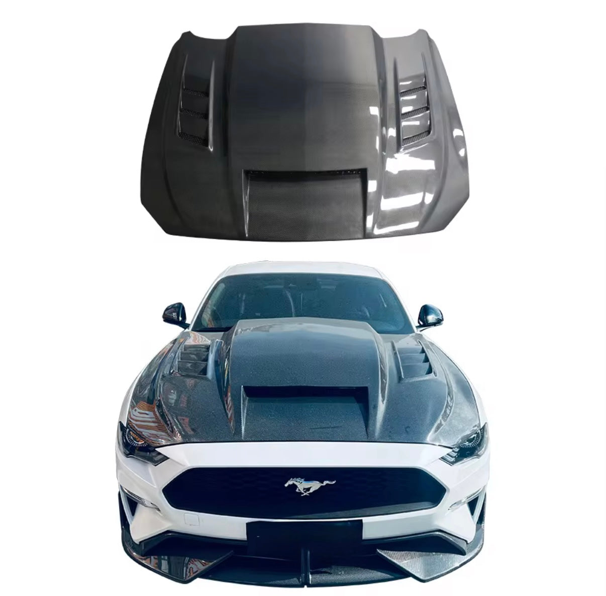 2018-2023 Ford Mustang Carbon fiber hood