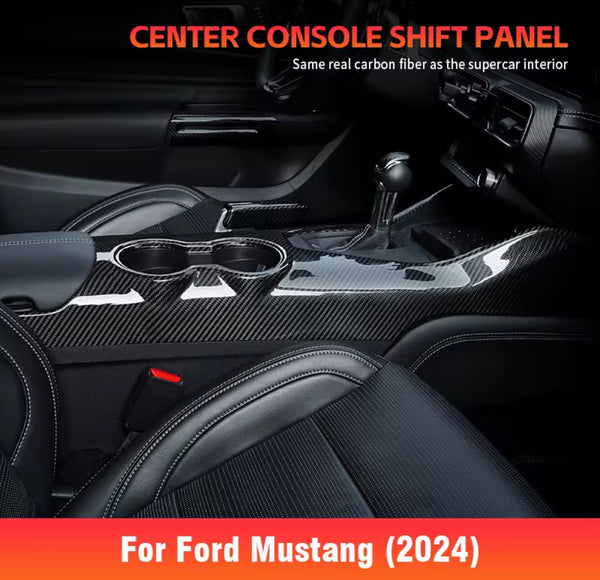 Ford Mustang S650 Carbon Fiber Shift Panel fits 2024+