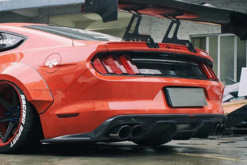 Carbon Fiber Rear Diffuser Ford Mustang S550 2018–2023