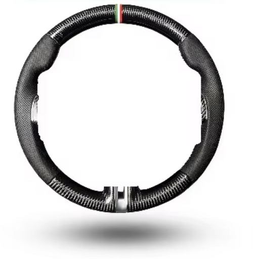 Factory Direct 2015 - 2021 Dodge Challenger Charger RAM Custom Alcantara Blue Forged Carbon Fiber Steering Wheel