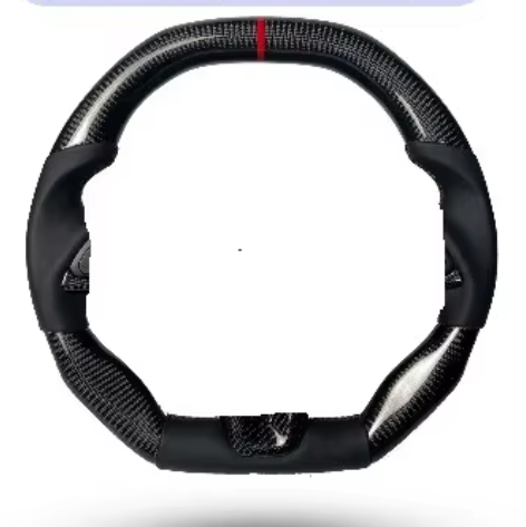 Factory Direct 2015 - 2021 Dodge Challenger Charger RAM Custom Alcantara Blue Forged Carbon Fiber Steering Wheel